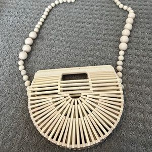Cult Gaia Ark Micro Crossbody Bamboo Bag
